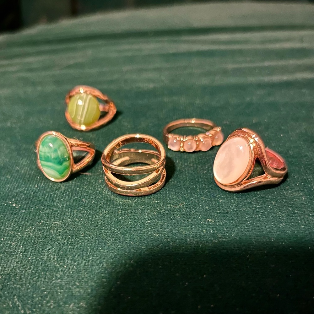Urban Outfitters Gold Ring Set
